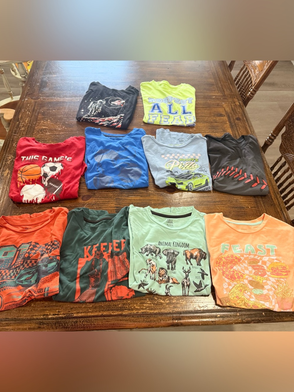 Kids Graphic T-Shirt Lot - Mixed Colors